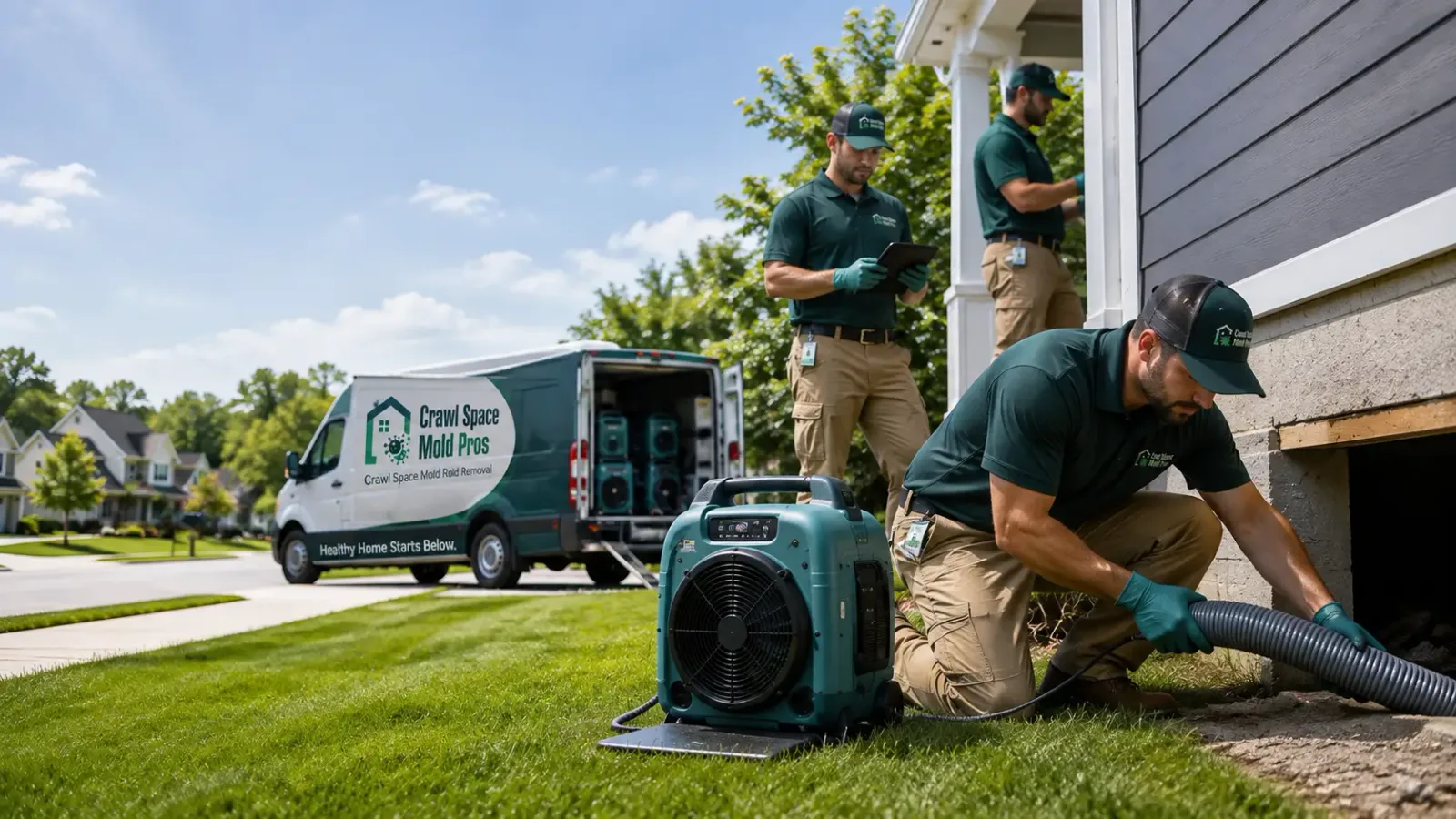 Crawl Space Mold Removal in Allen, SD